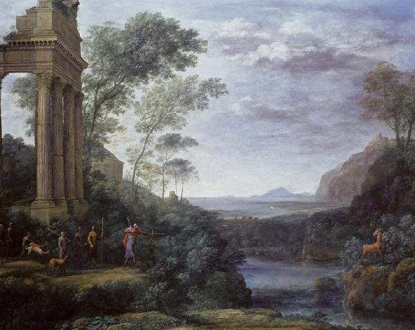 Claude Lorrain Ascanius Shooting the Stag of Sylvia oil painting image